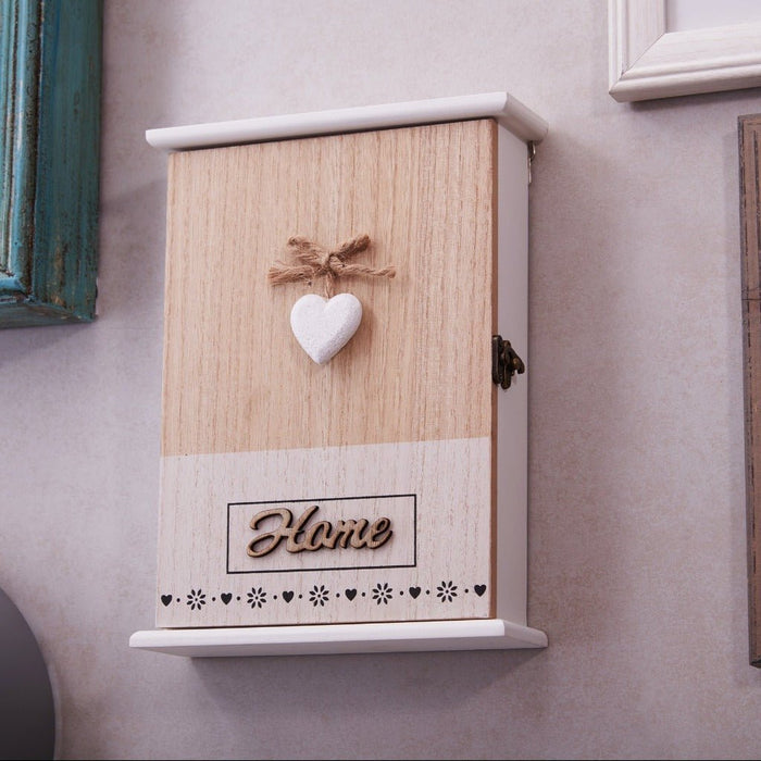 Key Box Wall Hanging - Heart Home (5 Hooks)
