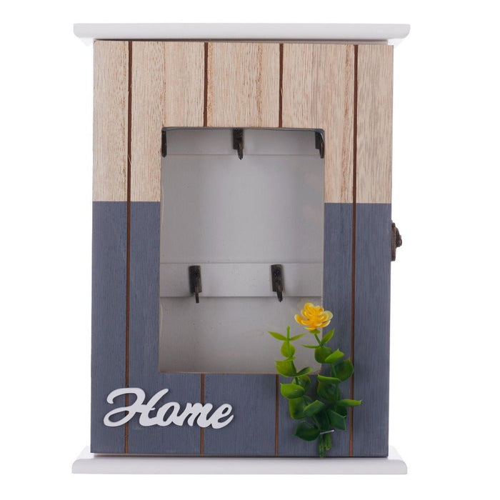 Key Box Wall Hanging - Home Leaf (5 Hooks)