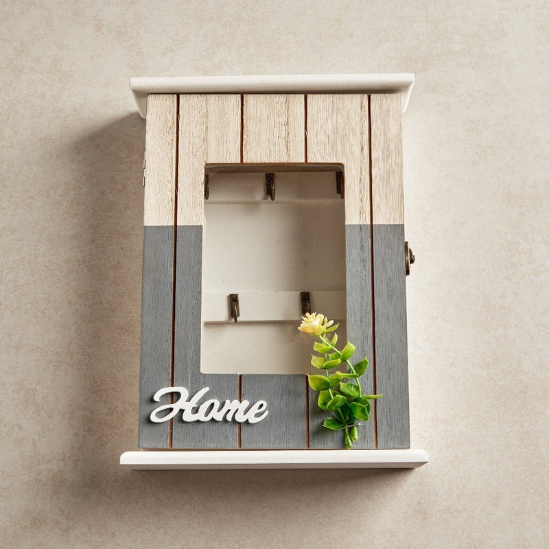 Key Box Wall Hanging - Home Leaf (5 Hooks)
