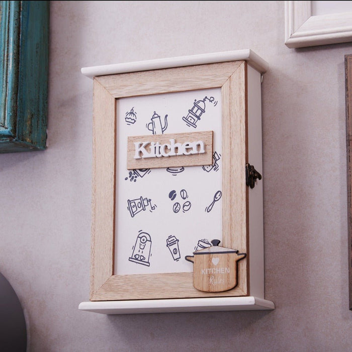 Key Box Wall Hanging - Kitchen (5 Hooks)