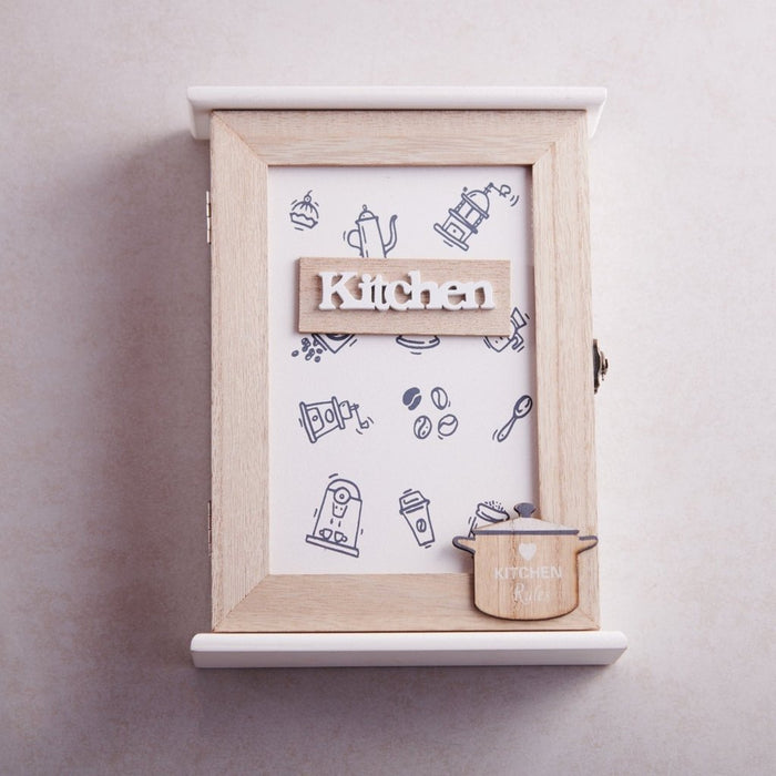 Key Box Wall Hanging - Kitchen (5 Hooks)