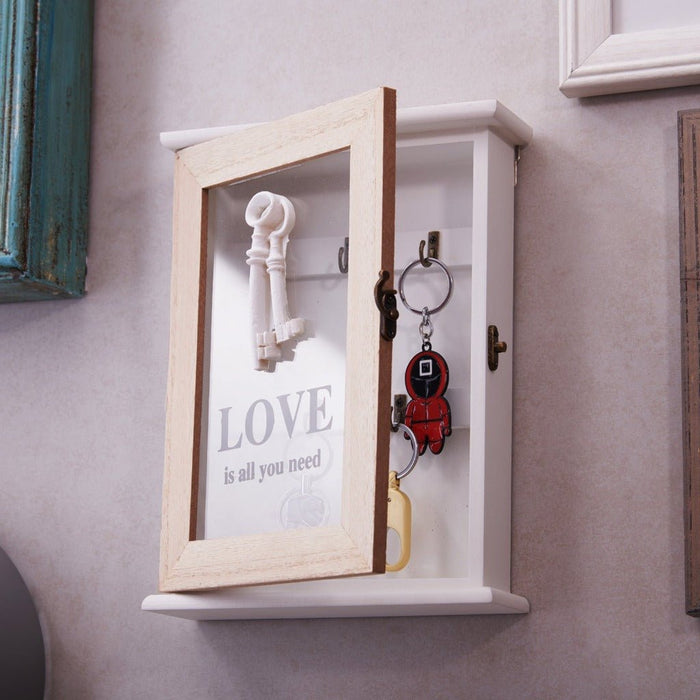 Key Box Wall Hanging - Love Is All You Need (5 Hooks)