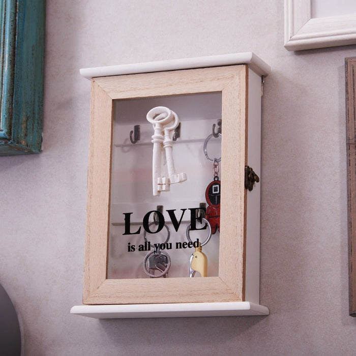 Key Box Wall Hanging - Love Is All You Need (5 Hooks)