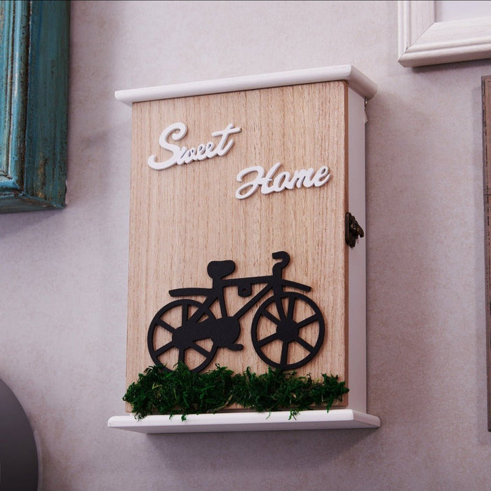 Key Box Wall Hanging - Sweet Home Cycle (5 Hooks)