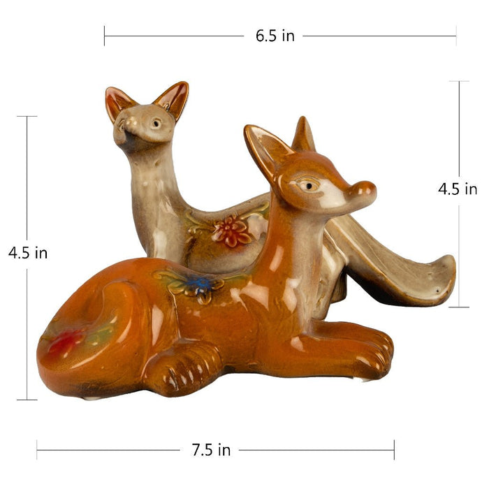 Miniature Figurine - Fox Couple - eazy wagon