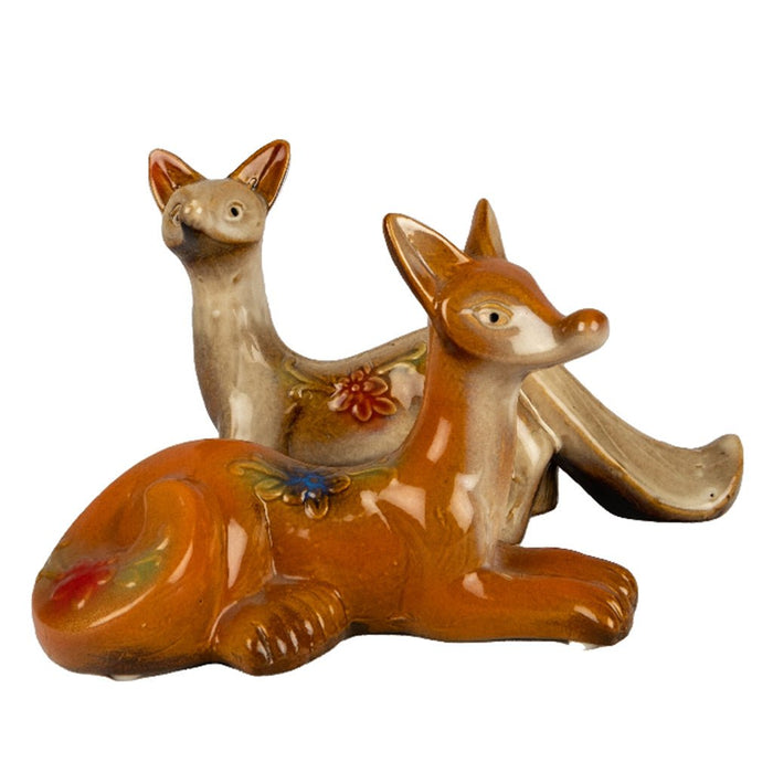 Miniature Figurine - Fox Couple - eazy wagon