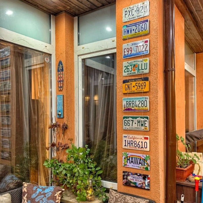 Number Plates wall sign - A home without a Dog