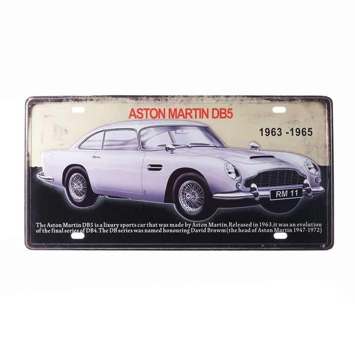 Number Plates wall sign - Aston Martin DB5