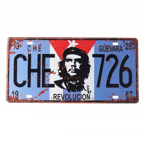 Number Plates wall sign - CHE 726