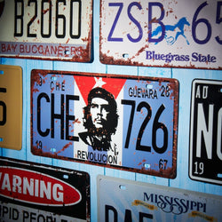 Number Plates wall sign - CHE 726