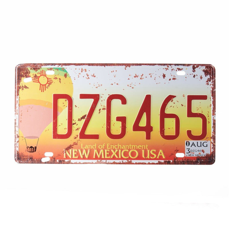 Number Plates wall sign - DZG465