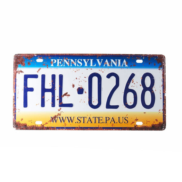 Number Plates wall sign - FHL 0268