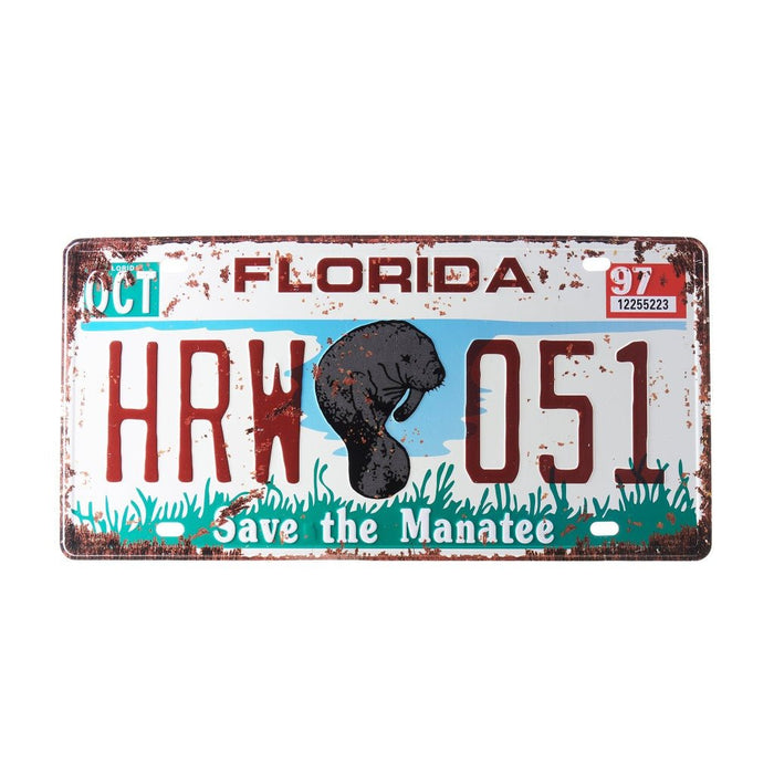 Number Plates wall sign - Florida HRW 051