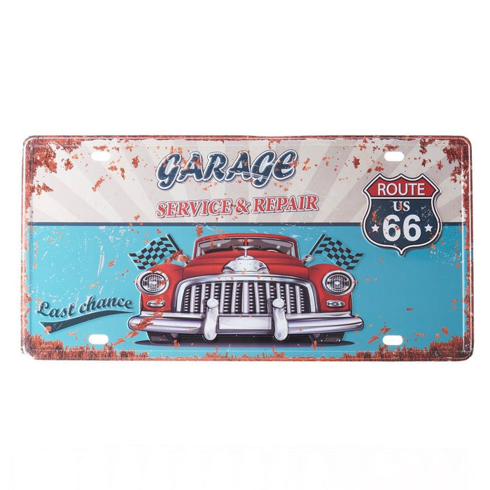 Number Plates wall sign - Garage Service and Repairs