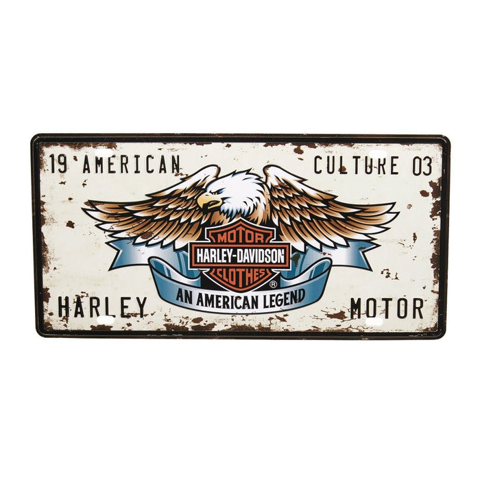 Number Plates wall sign - Harley Motor - eazy wagon
