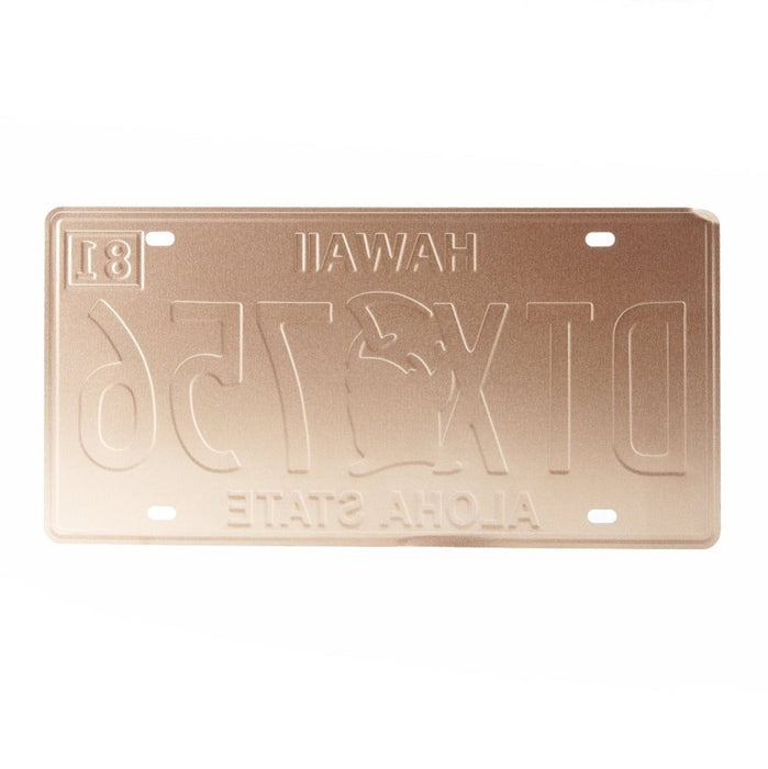 Number Plates wall sign - Hawaii DTX 756