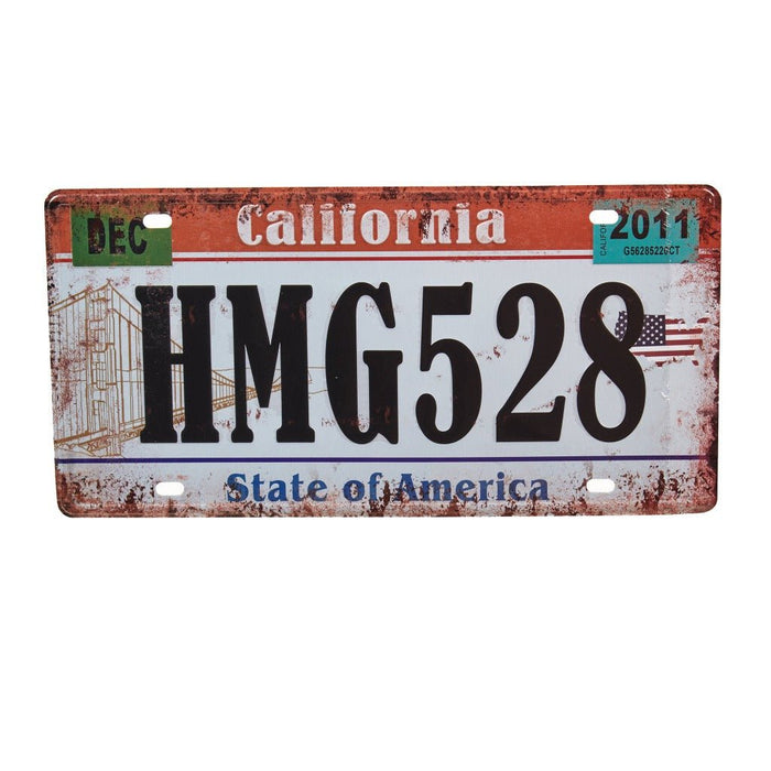 Number Plates wall sign - HMG528