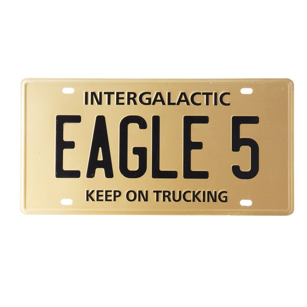 Number Plates wall sign - Intergalactic Eagle 5