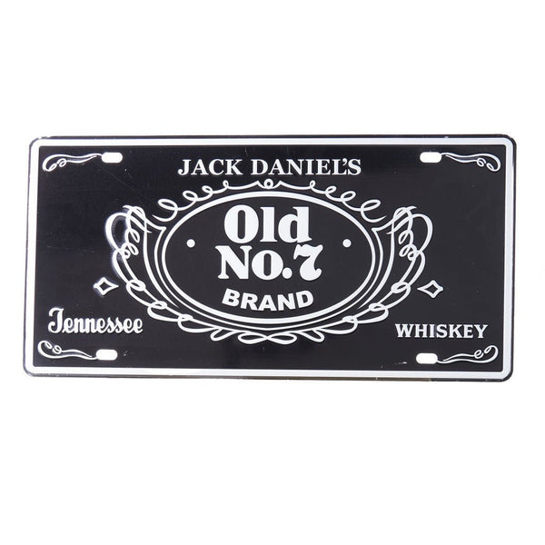 Number Plates wall sign - Jack Daniels Old No.7
