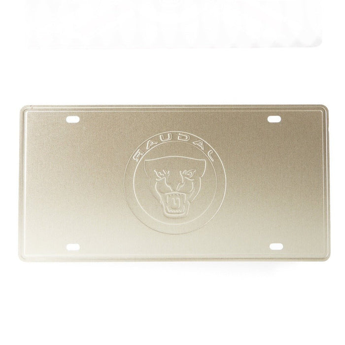 Number Plates wall sign - Jaguar UK Flag