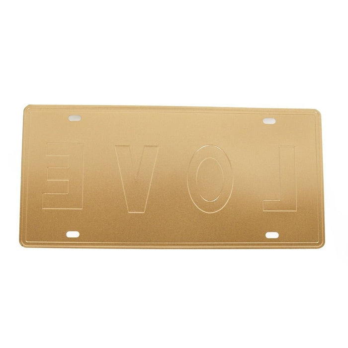 Number Plates wall sign - Love