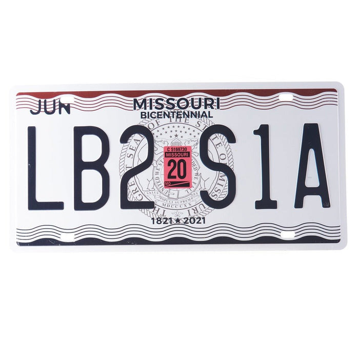 Number Plates wall sign - Missouri LB2 S1A
