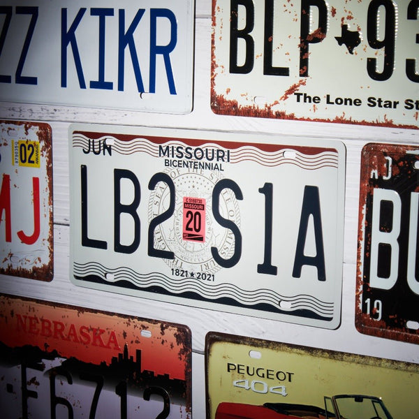 Number Plates wall sign - Missouri LB2 S1A