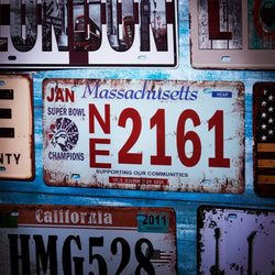 Number Plates wall sign - NE 2161