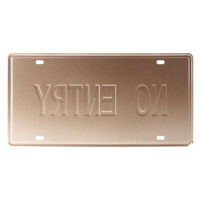 Number Plates wall sign - No Entry