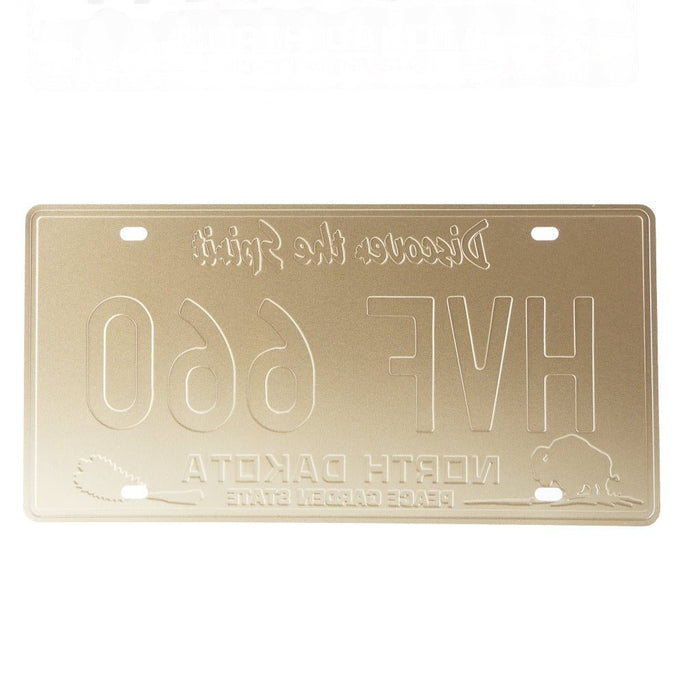 Number Plates wall sign - North Dakota HVF 660