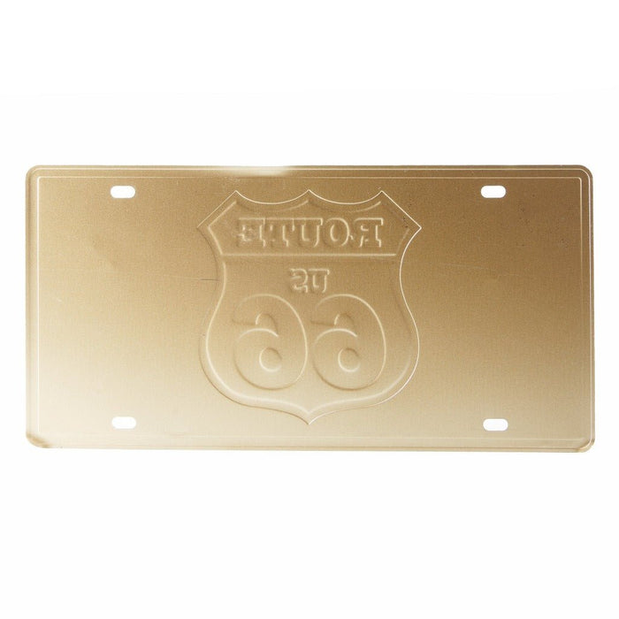 Number Plates wall sign - Route us 66 wood
