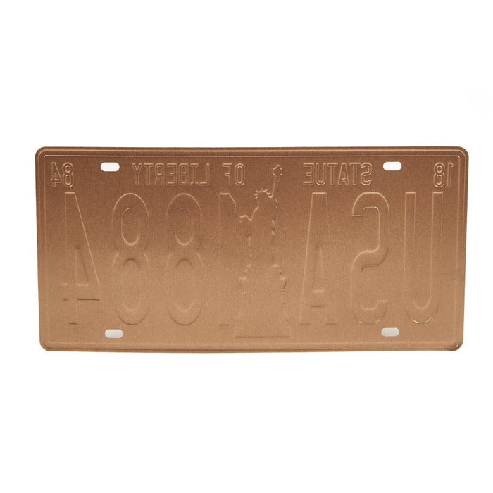 Number Plates wall sign - USA 1884 - eazy wagon