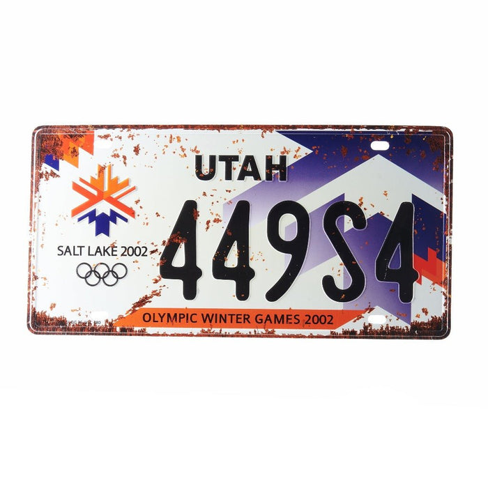 Number Plates wall sign - UTAH 449S4