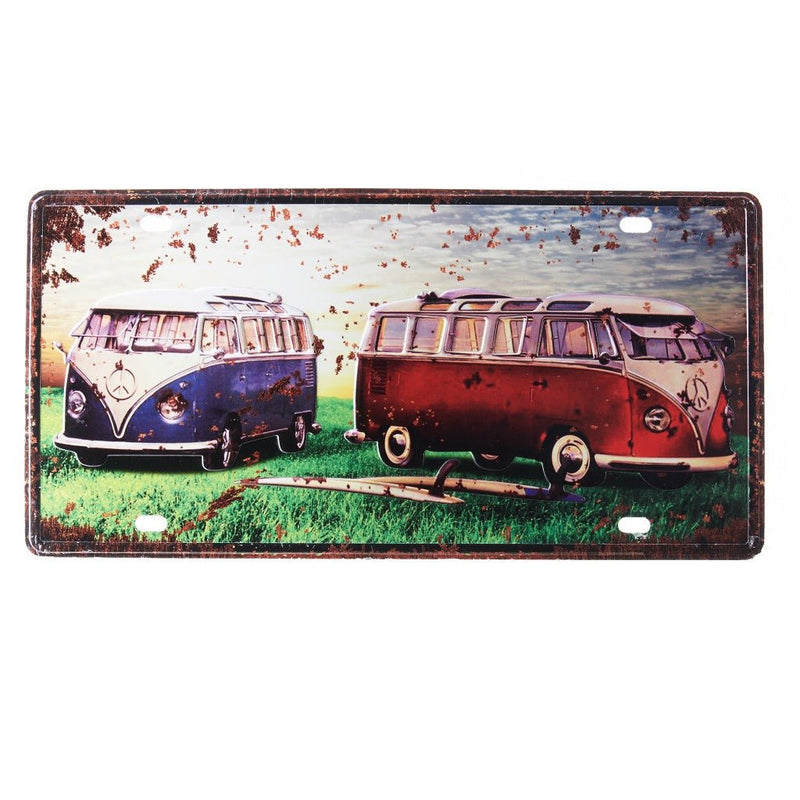 Number Plates wall sign - Volkswagen Van