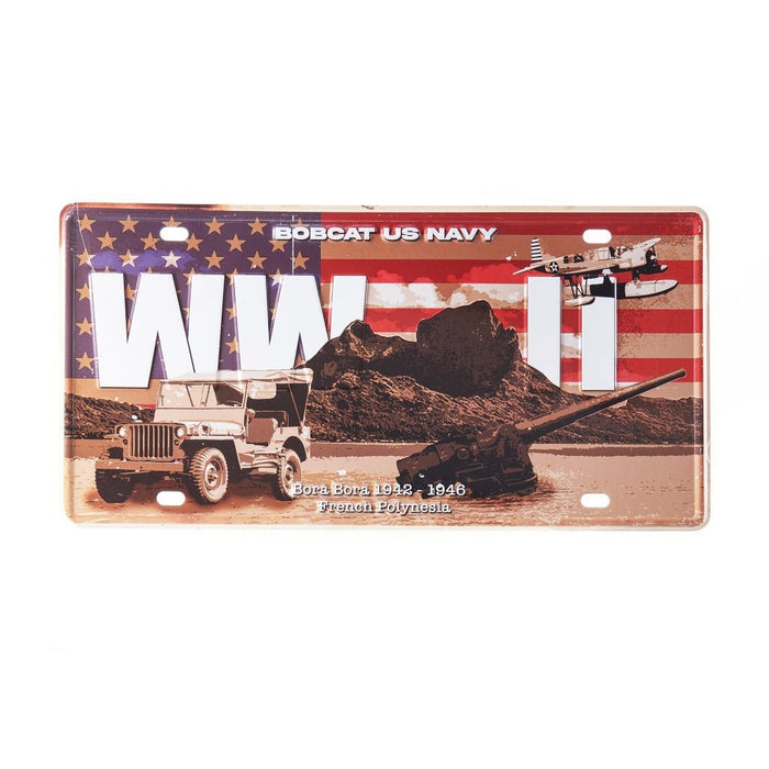 Number Plates wall sign - World War II