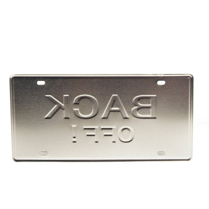 Number Plates wall sign - Back Off! - eazy wagon