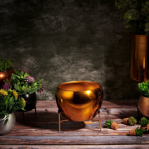 Planter stand - Bowl (Gold) - eazy wagon