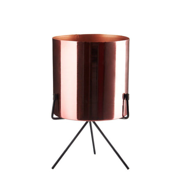 Planter stand - Cylindrical planter (Rose gold) - eazy wagon