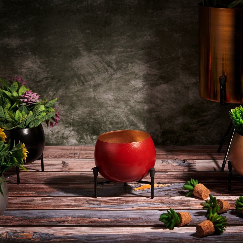 Planter stand  - Small pots (Red) - eazy wagon