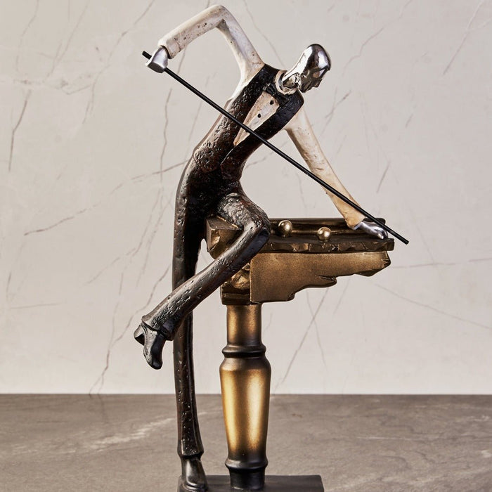 Resin showpieces - Billiard Player