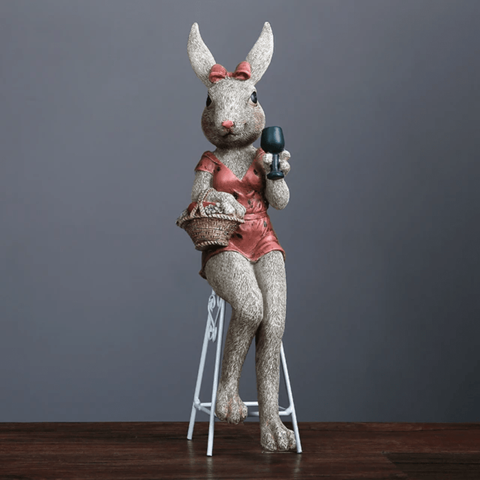 Resin showpieces - Bunny Couple Chair