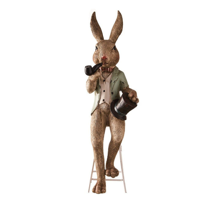 Resin showpieces - Bunny Couple Chair