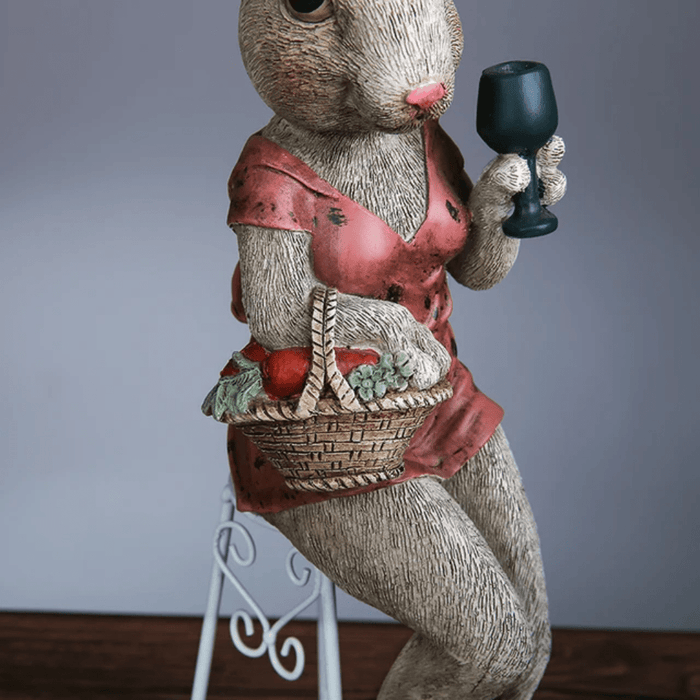 Resin showpieces - Bunny Couple Chair