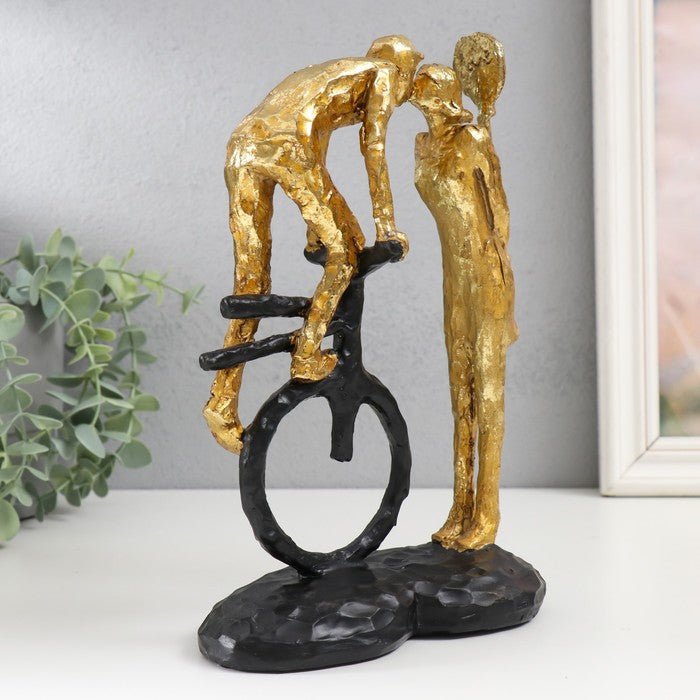 Resin Showpieces - Golden Couple Cycle