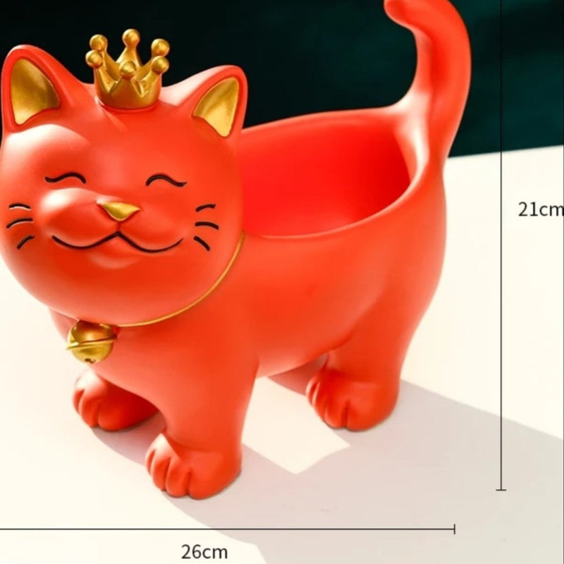 Resin Showpieces - Crown Cat - eazy wagon
