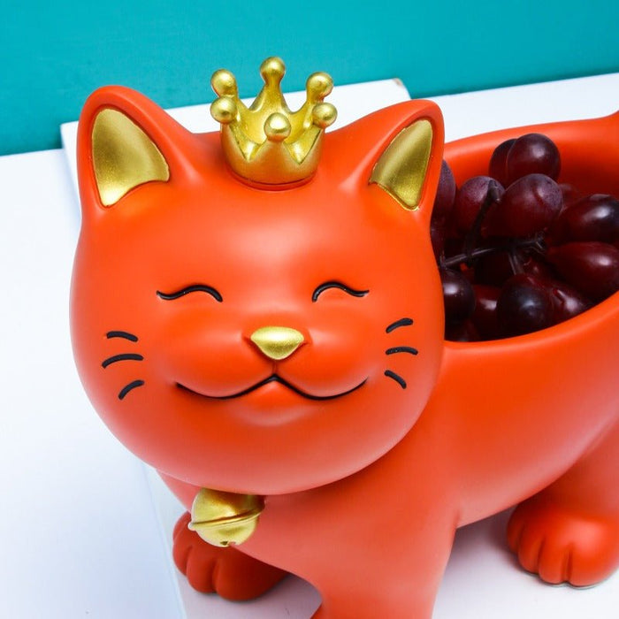 Resin Showpieces - Crown Cat - eazy wagon