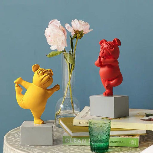 Resin Showpieces - Yoga dogs - eazy wagon
