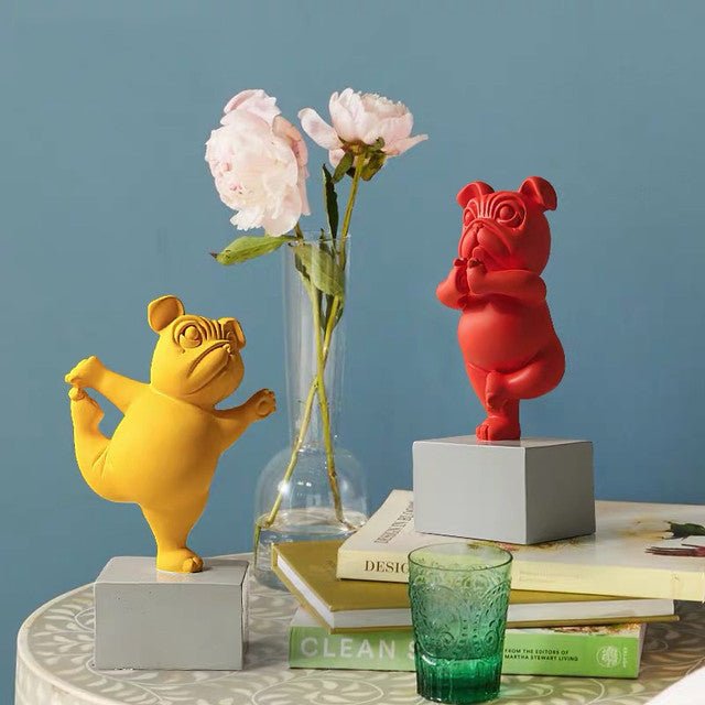 Resin Showpieces - Yoga dogs - eazy wagon