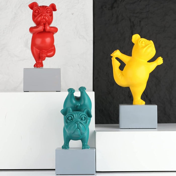 Resin Showpieces - Yoga dogs - eazy wagon