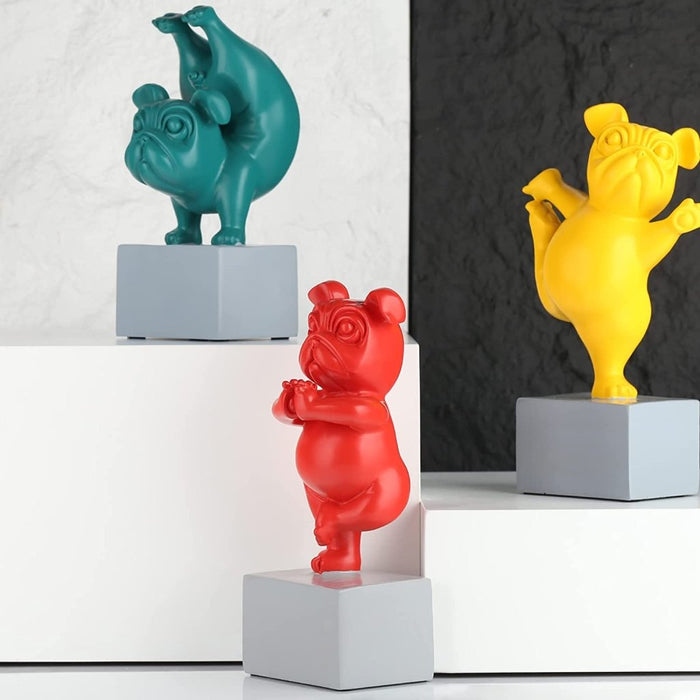 Resin Showpieces - Yoga dogs - eazy wagon
